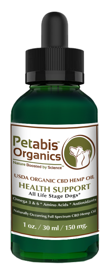 CBD HEMP OIL 150 mg. ALL LIFE STAGE Dogs* 150 mg. USD Organic CBD PCR Hemp Oil for Dogs & Cats* 1 oz