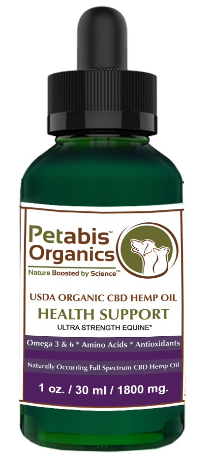 CBD HEMP OIL 1800 mg ULTRA STRENGTH EQUINE* USDA ORGANIC ACTIVE CBD PCR HEMP OIL*