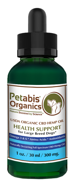 CBD HEMP OIL 300 mg. LARGE BREED DOGS* - 300 mg. USDA Organic CBD PCR Oil for LARGE BREED DOGS* 1 oz