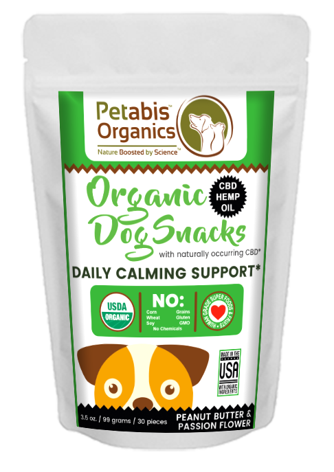 CBD DAILY CALM SUPPORT SNACKS 1.5 mg. 30 Pieces* - PEANUT BUTTER & PASSION FLOWER* 3.5 oz