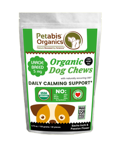CBD DAILY CALMING LARGE BREED SOFT CHEWS 5 mg. - SACHA INCHI & PASSION FLOWER 15 & 30 Pieces