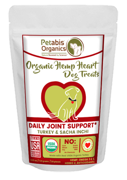 HEMP HEART DAILY JOINT & ACTIVE BODY SUPPORT TREATS 60 Pieces*  8.75 Oz TURKEY, SACHA INCHI & CHIA
