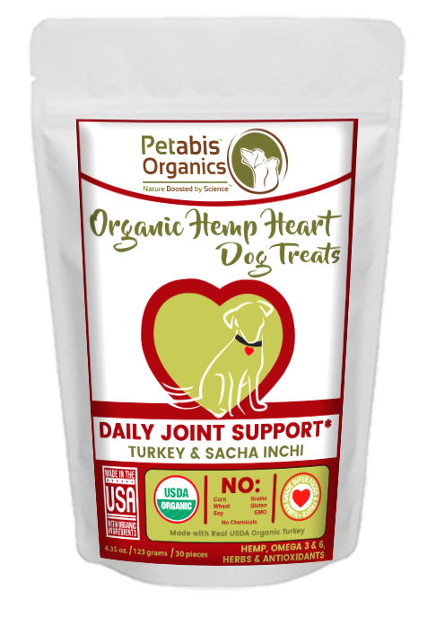 HEMP HEART DAILY JOINT & ACTIVE BODY SUPPORT TREATS 60 Pieces*  8.75 Oz TURKEY, SACHA INCHI & CHIA