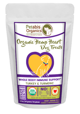 HEMP HEART WHOLE BODY IMMUNE SUPPORT TREATS 60 Pieces* 9 oz. Bag TURKEY & TURMERIC
