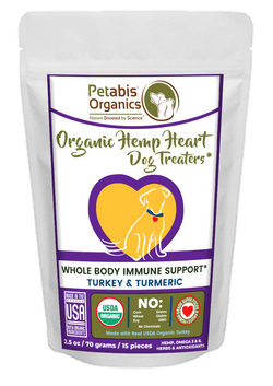 HEMP HEART WHOLE BODY IMMUNE TREATERS 15 Pieces* TURKEY & TURMERIC 15 Pieces 2.35 Oz.