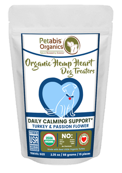 HEMP HEART DAILY CALMING TREATERS 15 Pieces* TURKEY & PASSION FLOWER 15 Pieces 2.35 Oz Bag