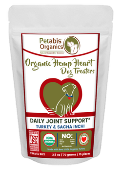 HEMP HEART JOINT SUPPORT TREATERS 15 Pieces* TURKEY & SACHA INCHI 2.5 Oz. 15 Piece Bag